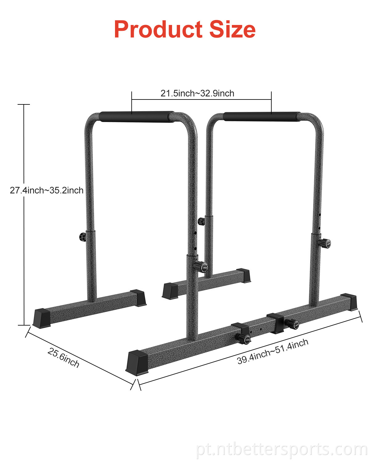 Adjustable Parallel Calisthenics Equipment 